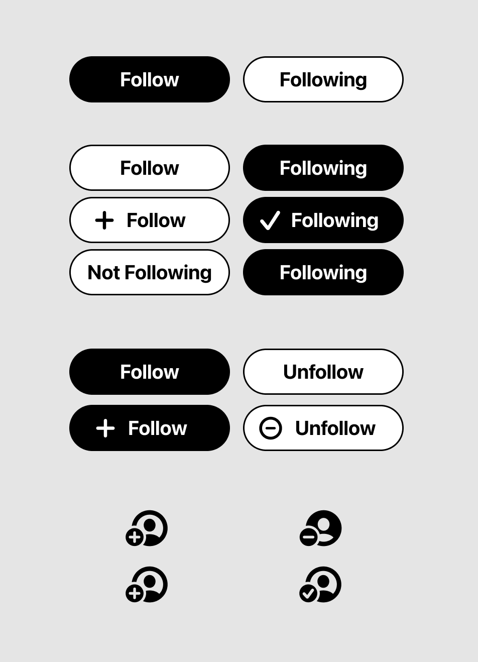 Various ways to design checkbutton states