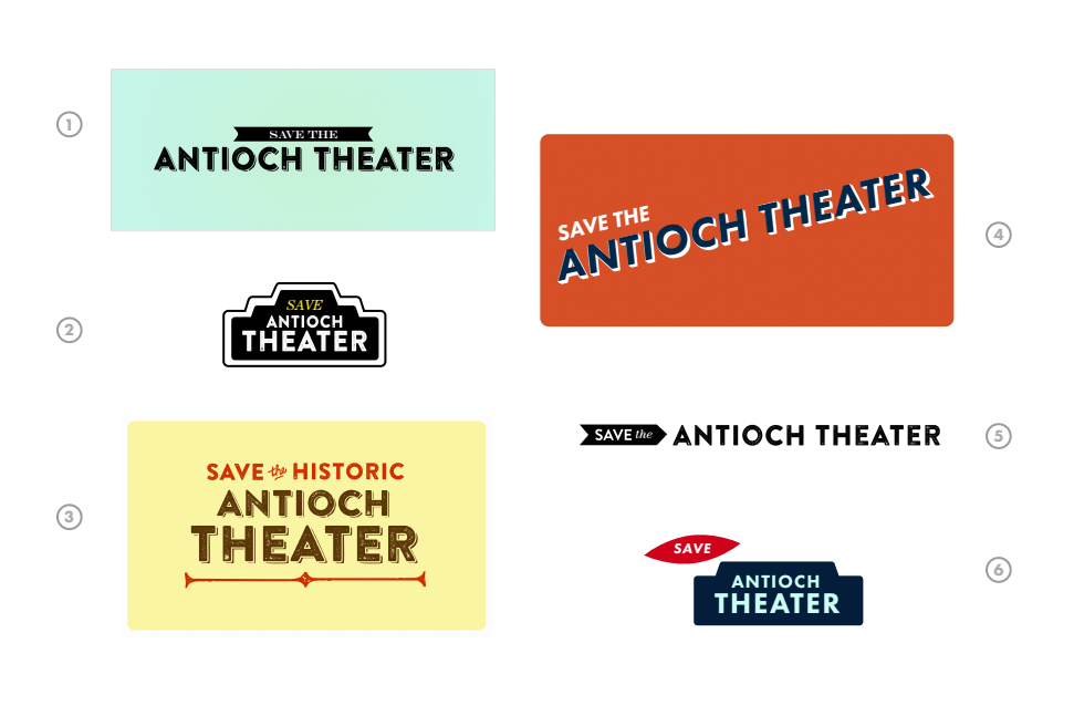 Antioch Theatre logos